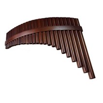 팬플룻 G키 C키 25관 22관 고급 팬플루트, 22튜브 G톤 브라운