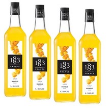 동서 식품 1883 망고시럽 1000ml 스무디 칵테일 홈카페 에이드, 4개