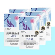 뉴질랜드 INNO 슈퍼 엔조 MSM 2000 엔조제놀 30mg 60캡슐 식이유황, 5개(할인+무료배송)