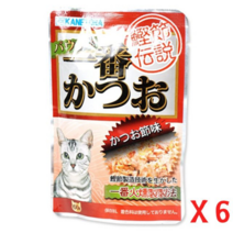 오너클랜 (6개묶음) 카네토라 가다랑어맛 파우치 60g(PI-A), 단일, 본품