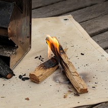 휴대 스텐 접이식 4종 화로대 난로 캠핑, 방화매트베이지S, 방화매트베이지S, 1개