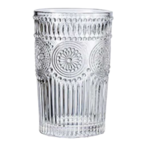 블루선 북유럽풍 싱글몰트 하이볼 온더락 엔틱 유리컵 350ml, 투명 색상, 4개