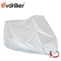 새로운 오토바이 커버 M L XL 4XL 방수 통기성 야외 스쿠터 비옷 UV 보호, 05 All Silver_02 L