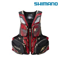 시마노 리미티드 프로 플로팅 베스트 VF-112T 구명복 2XL 구명조끼, 레드 2XL