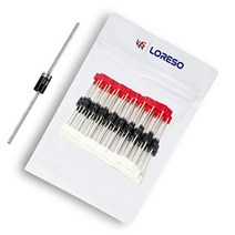 LORESO 1N5404 Diode Pack of 50 – Rectifier Silicon Diodes Axial 5404 1N5404 400V 3.0A DO-201AD 3.0, 1