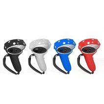 오큘러스퀘스트2 컨트롤러 실리콘 커버+핸드스트랩 셋트, 흰색