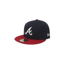 Era 59Fifty Men Cap Atlanta Braves Navy 2021 On Field 빅 사이즈 핏 햇