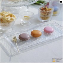 세련된느낌 섬세한디자인 출장뷔페 호텔레스토랑 유리쟁반 화려한트레이