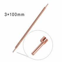 스폿 용접기 알곤 휴대용 전기 미니 아크 배터리 용접 바늘 맞대기 용접봉 알루미나 구리 용접 핀, c3x100mm 편심