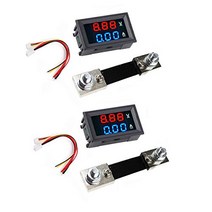 DaFuRui 2Pack Dual Display Volt Amp Voltmeter Ammeter LED Digital DC 4.5-100V/50A Voltage Current Me, 1, DaFuRui 2Pack Dual Display Vol