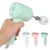 믹서 분쇄기 핸드 블랜더USB 충전식 무선 에그비터 믹서 인체 공학적 핸들 커피숍, 02 pink