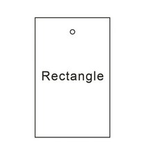 도난방지 PCS 태그 종이 레이블 의류 패션 비즈니스 Handmake 상품 로고 디자인 맞춤, rectangle 6X4CM