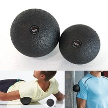 [바디엑스] 블랙롤 볼세트 (8cm 10cm 모두포함)국소부위 마사지볼/지압볼/지압공/듀, 상세 설명 참조, 1개
