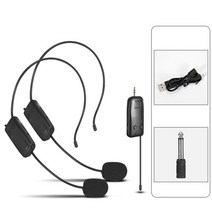 강의용 무선마이크 블루투스무선마이크 .4g 메가폰 헤드셋 라디오 3.5mm 6.5mm, 협력사, 2pc 무선 마이크
