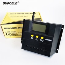 자동 LCD 디스플레이 PWM 태양 전지 패널 배터리 충전 컨트롤러 CM6024Z 60A 50A 40A 12V 24V 홈 시스템, 01 40A_01 12V 24V_01 빌드-그리드