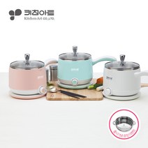 키친아트 라면포트 멀티쿠커 여행용 전기포트, MS-D07(핑크)