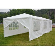 대형 행사용 캐노피 천막 텐트 10x10 10x10x30 가제보 웨딩 파티 캠핑 방수, 10x30 W/8 측벽