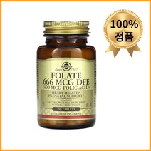 Solgar Folate 솔가 엽산 666mcg 폴레이트 400mg 250정 8개월분