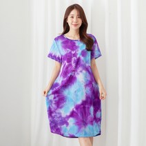 사입자mall F1931 타이다이미들원피스 물나염 롱티 원피스티셔츠 여름원피스 반판원피스