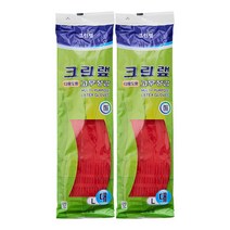 크린랩 다용도 고무장갑 (대) 39CM 라텍스 이중코팅 주방용품 요리/설거지/세차/화장실청소/만능 랲, 2개, 대(L)