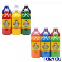 ForU376 키즈 핑거페인트 6색 세트 물감 유아물감 물감놀이 키즈맘아트, A세트