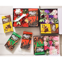 빼빼로데이 플라워 선물 세트 ( 메세지 카드 포함 ), 레드