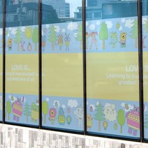 뭉키데코 무점착투명시트_누꼬뺑 불투명창시트지 8W8F2ADA, 1개