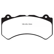 EBC 브레이크 DP41211R Yellowstuff Street 및 트랙 브레이크 패드, 단일옵션, 단일옵션