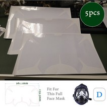 방독마스크 방독면마스크 화재방독면 5-10pcs 보호 필름 6800 마스크 가스 호흡기 창 화면 보호기 스티커 3m 6800 전체 얼굴 마스크 액세서리, 5pcs 필름 d, 05 5pcs Film D