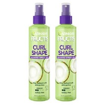 가르니에 프룩티스 스타일 컬 셰이프 디파인싱 스프레이 젤 포 곱슬머리 8.5 fl oz 3개 팩, 8.5 Fl Oz(2팩)