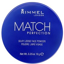 림멜 매치 퍼펙션 실키 루즈 페이스 파우더 0.35oz(10g) Rimmel Match Perfection Silky Loose Face Powder, 1개, 없음