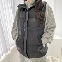 포미데이 반폴라넥 웰론 구스 경량 패딩조끼