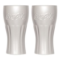 루미낙 코카콜라 미러컵 370ml LB0022, 실버, 2개입