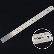 30CM 쇠 자 스틸 철 직선 방안 자 제도 학용품 INCH