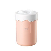 눈 산 가습기 usb 미니 휴대용 자동차 공기 청정기 다채로운 조명 홈 침실 사일런트 아로마 디퓨저 미스트 메이커 fogger, 분홍색, USB 케이블