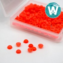 청룡조구 반달구슬 250EA[L] 벌크반구슬 소품 반원, 250개