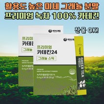 프리미엄 녹차 100% 고지다원재배 프리미엄 카테킨24 (0.4gx50포x2박스)