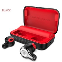 Mifo O2 블루투스 5.0 무선 이어폰 헤드셋 충전 박스 IPX5 방수 스테레오 내장 마이크, 02 Black