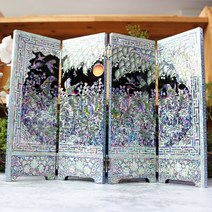 아리공방 송학도 자개 병풍 장식품 전통선물 예단용품 부모님선물 외국인선물