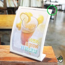 미용실 메뉴판 제작 투명 카페 식당 커피 거치대 만들기, 사이즈