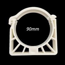 집게밴드 반도 클램프 고정 수도관 튜브용 흰색 플라스틱 PPR U 110 파이프 직경 32mm 75mm 10 개, 1.16mm
