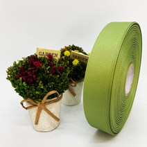 포장 리본 끈 제이제이리본 골직리본15mm 20mm 25mm 60컬러 (길이 45M ) 공단리본, 14진카키, 15mm