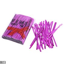 800 개 8cm 10cm 골드/실버 메탈릭 트위스트 타이 와이어 씰링 바인딩 플라스틱 첼로 롤리팝 캔디 가방 파, 03 B03_03 12cm_01 about 800pcs