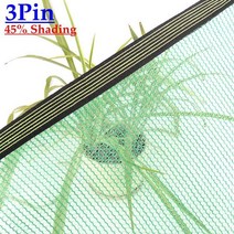 캠핑 그늘 차광막 타프 쉘터 야외용 UV 차단 그늘막 3 ~ 12 핀 녹색 HDPE 햇빛 캐노피 메쉬 온실 정원 식, 01 3Pin Green_04 1mX4m