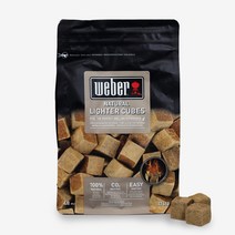 웨버 고체 연료 라이터큐브 48pcs 숯 점화제, 1개