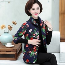 50대 엄마옷 반팔 패딩 조끼 중장년 여성복 겨울옷 노인 엄마겉옷