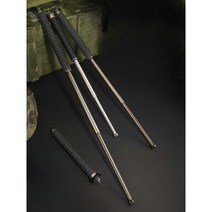 호신봉 스틸삼단봉 휴대용 사스마타 호신용스틱, 솔리드 95cm 눈부신 실버 + 선물 업그레이드 및 강