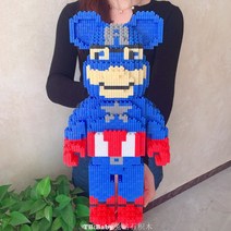 베어브릭 나노블럭 캐릭터 블럭 블록 모음 2480PCS 35x20CM, 7