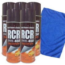 청소용품전문 RCR-450스티커클리너420ml+420ml+420ml+420ml+420ml 걸레40x40cm세트, 1개