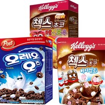 포스트 오레오오즈 250g+켈로그마시멜로400g+첵스레인보우380g시리얼, 오레오오즈250g+마시멜로400g+레인보우380g